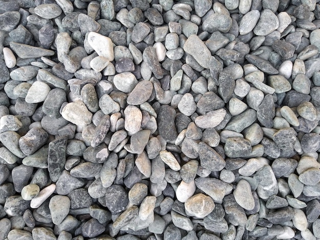 Landscaping material natural stones marble pebbles grey