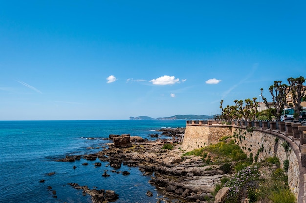 Lanscape of the city of Alghero Sardinia