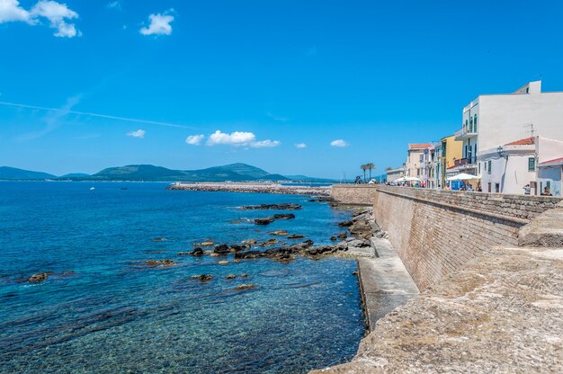 Lanscape of the city of Alghero Sardinia