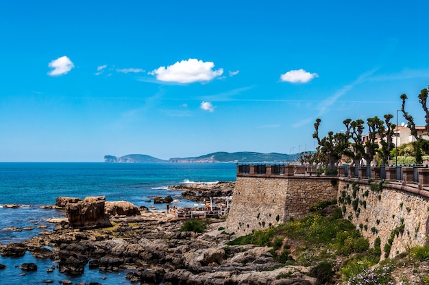 Lanscape of the city of Alghero Sardinia