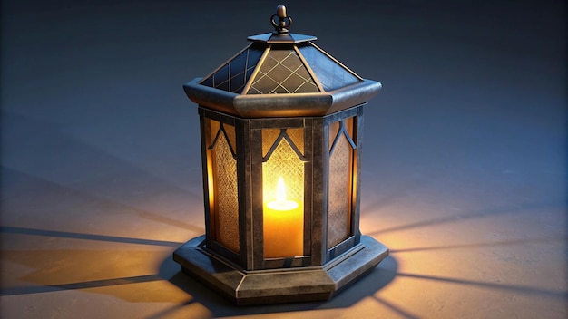 a lantern with a candle inside of it that says quot the light is on it quot