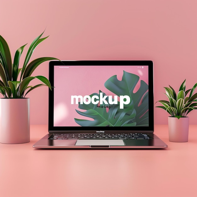 Photo laptop mockup