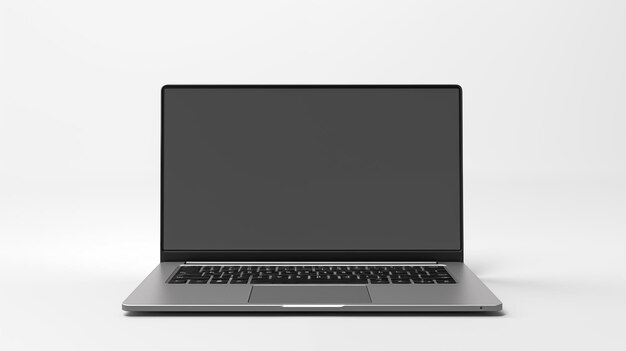 laptop or notebook computer on white background for design