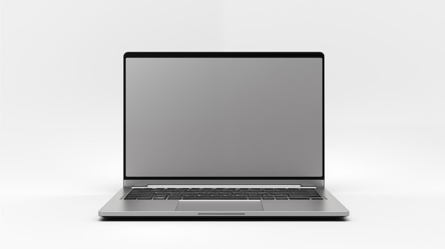 laptop or notebook computer on white background for design