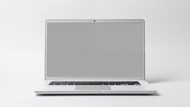 laptop or notebook computer on white background for design