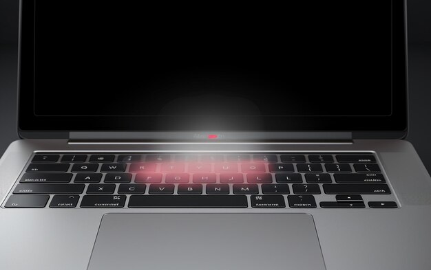 Laptop Trackpad Protector on Black Background