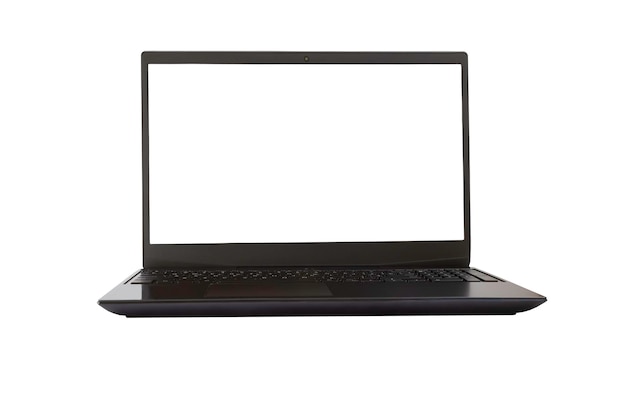 Laptop with copy space for information