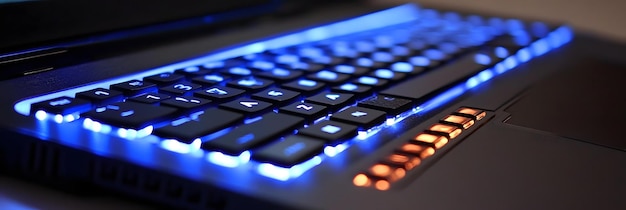 Laptop with an illuminated keyboard