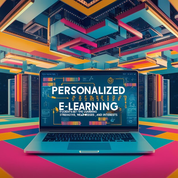 a laptop with the word quot personal learning quot on the screen