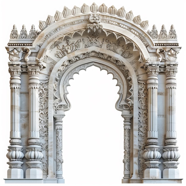 a large arch with a design on it that says the word on it