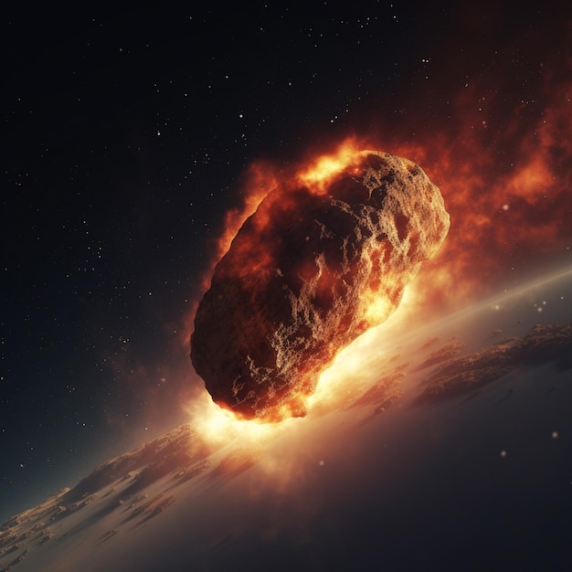 A large asteroid is about to crash into earth.