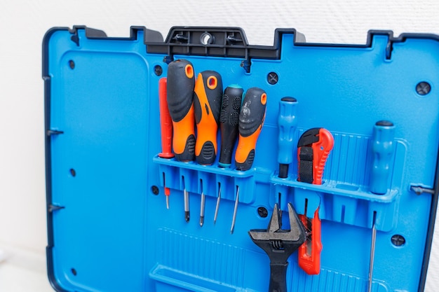 A large box of repair tools Tools for the repairman