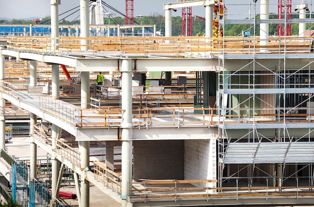 Large building under construction