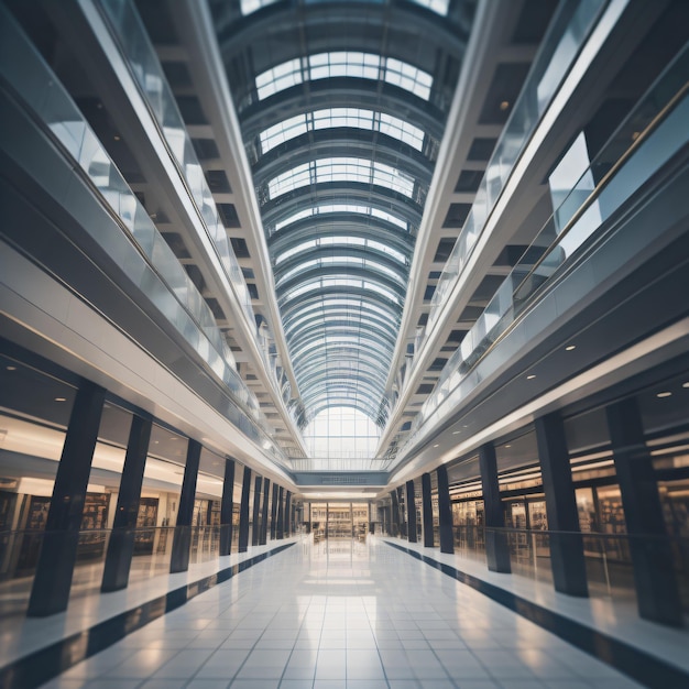 Photo a large building with a large ceiling that says 