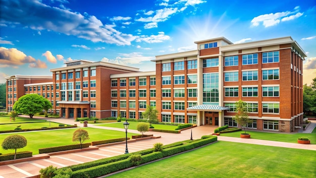 a large building with a sign that says quot hotel quot on it