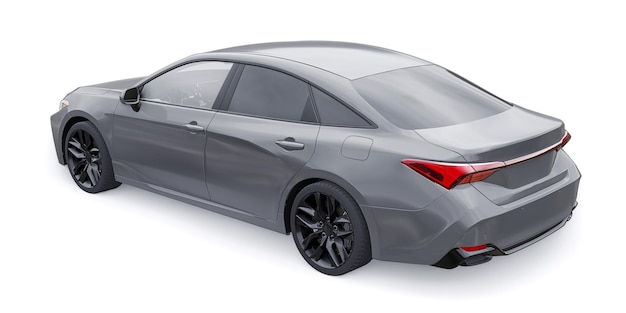 Large business sedan for work and family 3D illustration