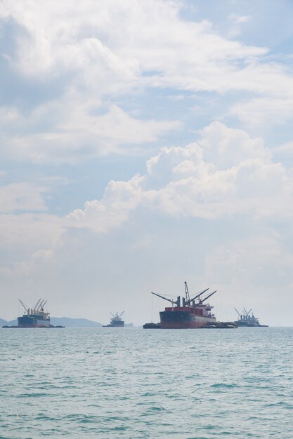 Large cargo ship