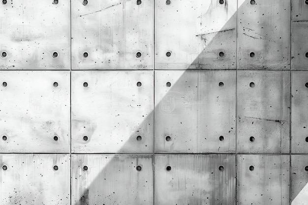 Photo a large concrete wall with a large number of screws on it