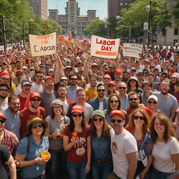 a large crowd of people are gathered in a large crowd