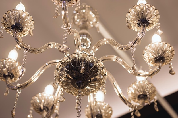 Large crystal chandelier