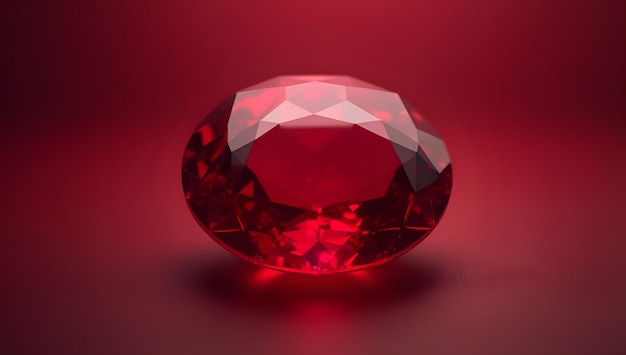 a large diamond with a red background and a diamond on it