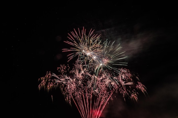 Large fireworks at night