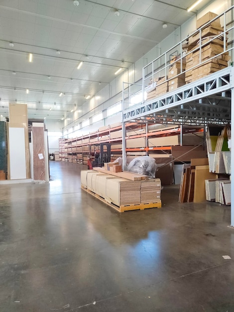 Large furniture workshop warehouse Contemporary furniture factory