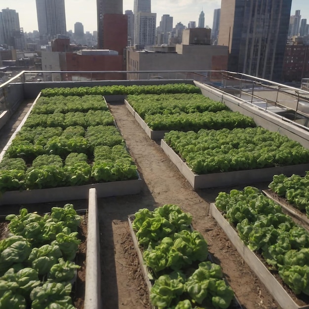 Photo large garden with a lot of vegetables on it