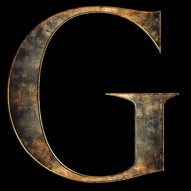 Photo a large letter g is visible behind a black background