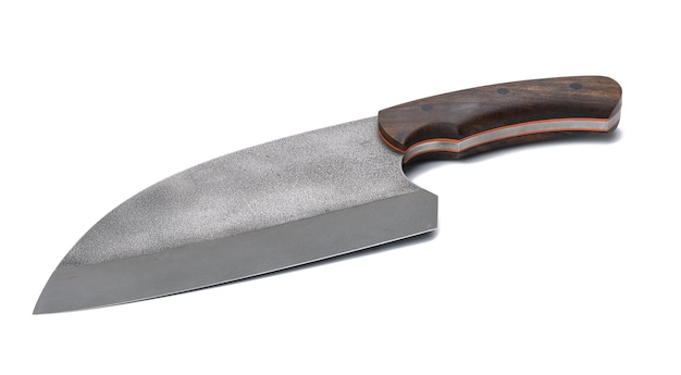 Large meat and fish knife with wooden handle