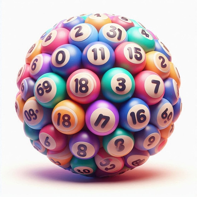 a large number of bowling balls with numbers on them