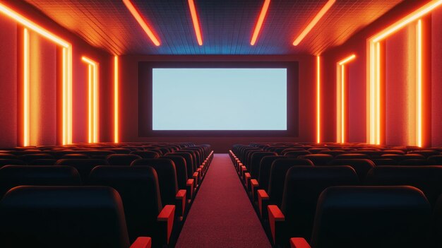 a large screen that says  conference hall