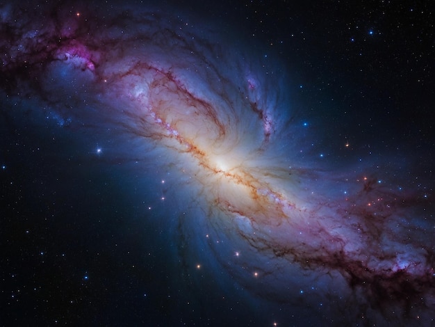 a large spiral galaxy with a large spiral galaxy in the center