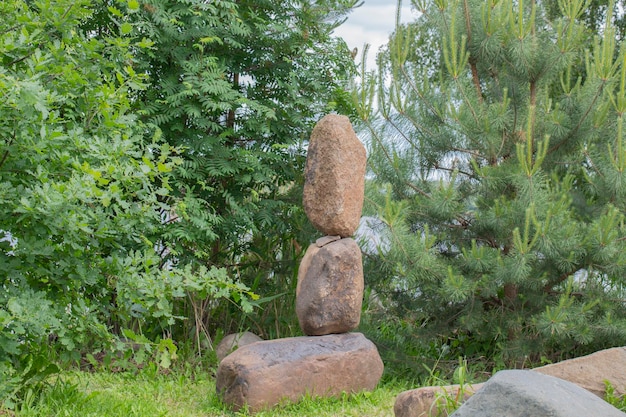 large stones laid on top of each other the concept of balance and balance