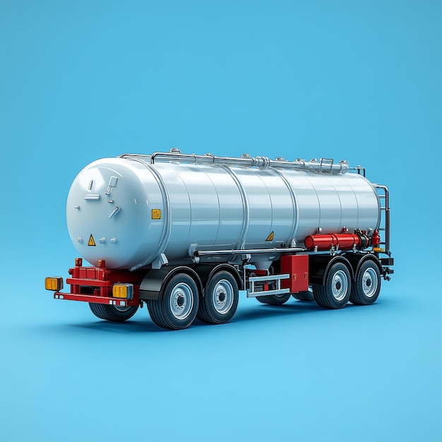 Large Tanker Oil Transport Truck Commercial Vehicle Design