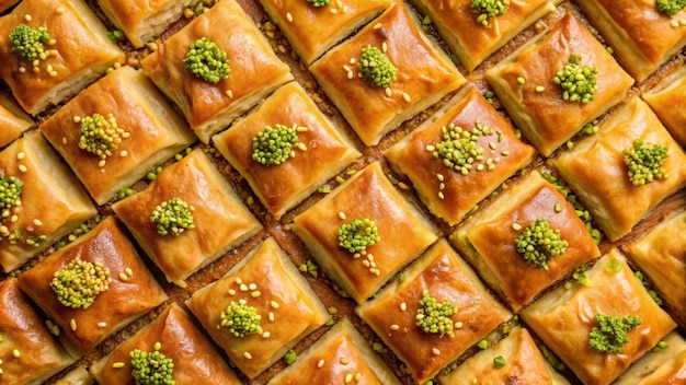 Photo a large tray of food with a bunch of green vegetables on it