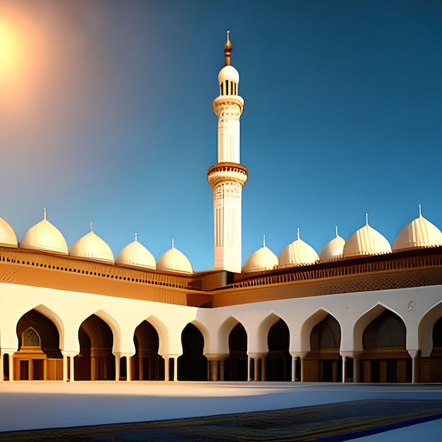 A large white building with a large white dome and a large dome with a large dome and a large dome.