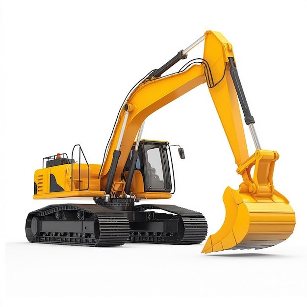 a large yellow excavator is made by the company company