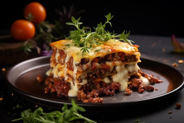 Lasagna with Gourmet Cheese Selection yummy delicious LasagnaRisotto image