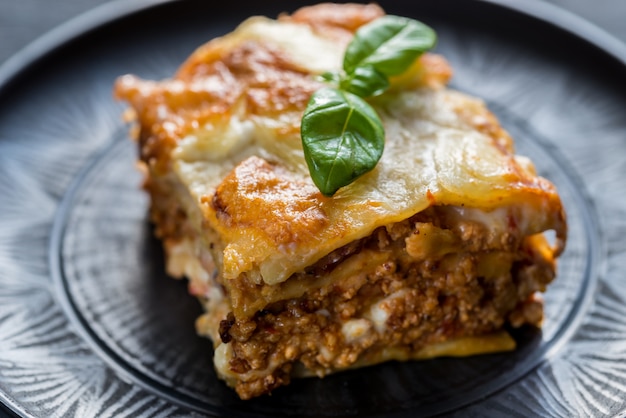 Lasagna with pesto