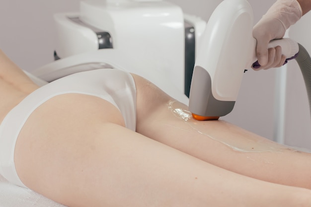 Laser Epilation Treatment In Cosmetic Beauty Clinic