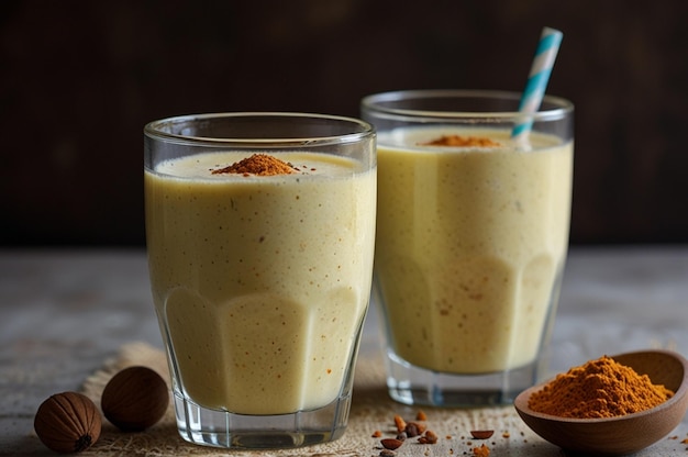 Lassi with a touch of nutmeg