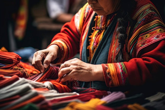 Latin American artisan in the workshop