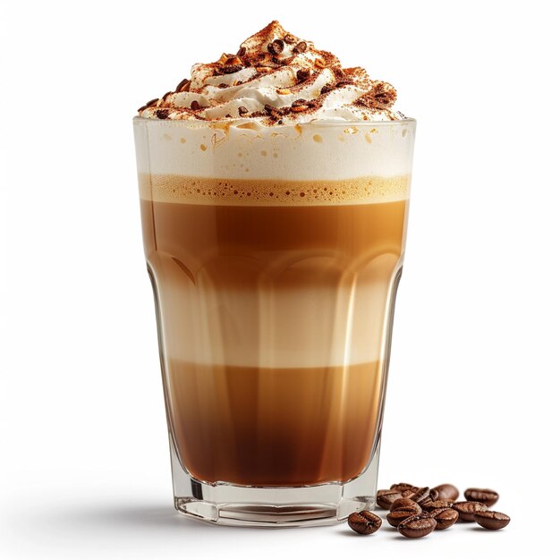 Photo latte isolated on transparent background