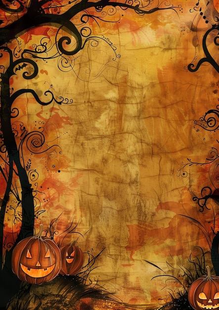 laughing and getting lost in the twists and turns halloween frame border