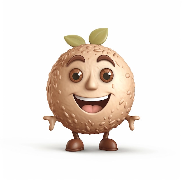 Laughing Macadamia Nut A Playful and Whimsical Image Generated AI