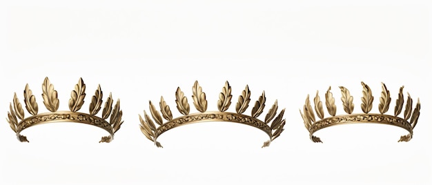 Laurel crown isolated on transparent background