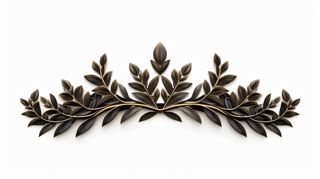 A laurel crown isolated on white background