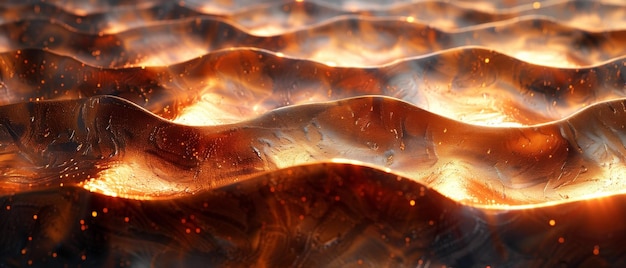 Photo lava flow image visual effect of flames on water