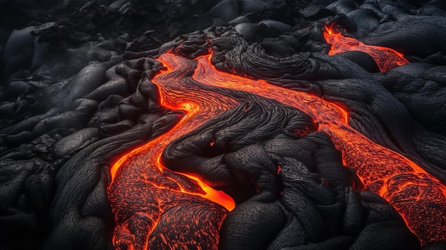 A lava flow with the word lava on it